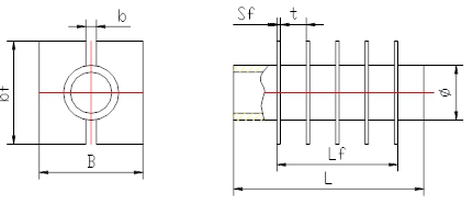 H type fin tube