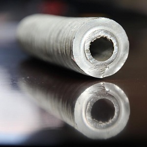 Single metal finned tube