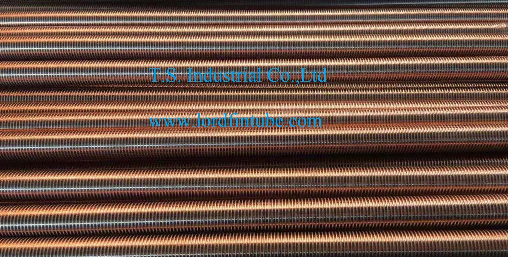 Integral copper finned tube