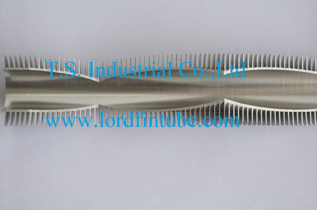 Laser welding spiral finned tube