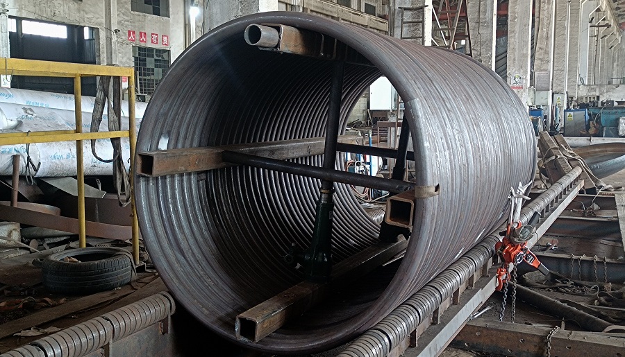 Helical Pipe Coil Adjustment