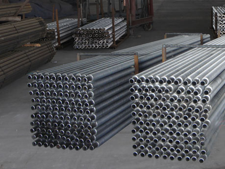 Bimetallic finned tube