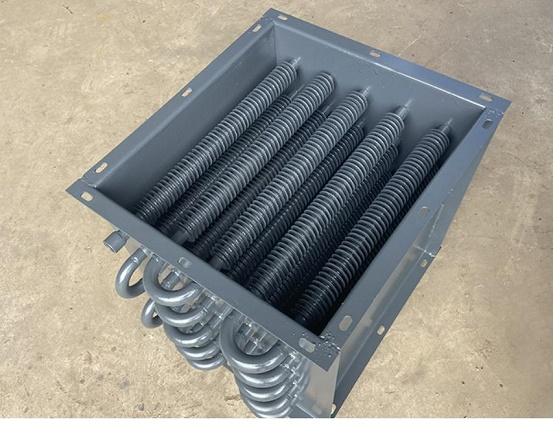 Welded finned tube radiator