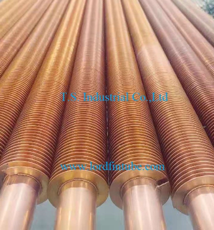 Copper fin tube 