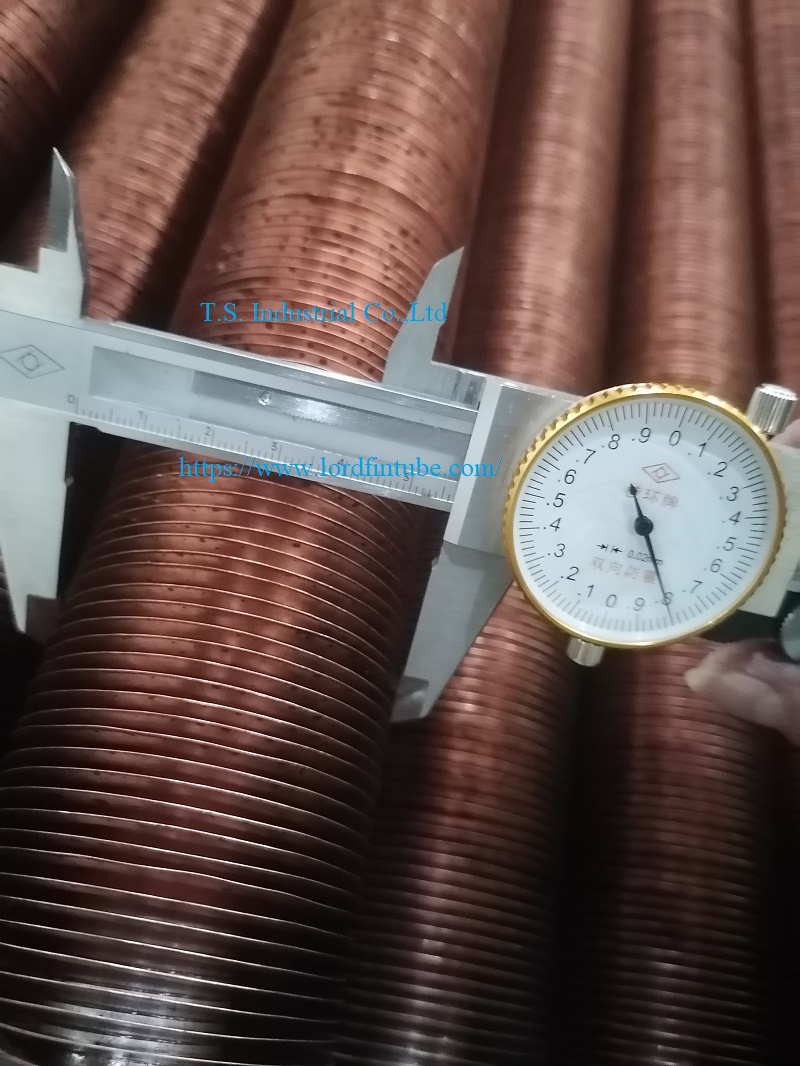 L Type copper Fin Tube with Copper Fin