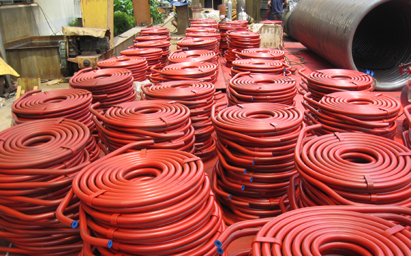 High-pressure pipe coil