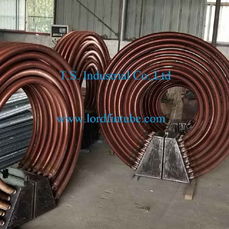 Finned tube coils