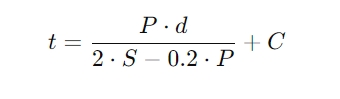 Tube Sheet Thickness Calculation