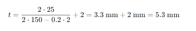 Calculate Tube sheet thickness