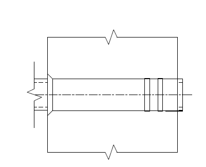 Tube hole with grooves