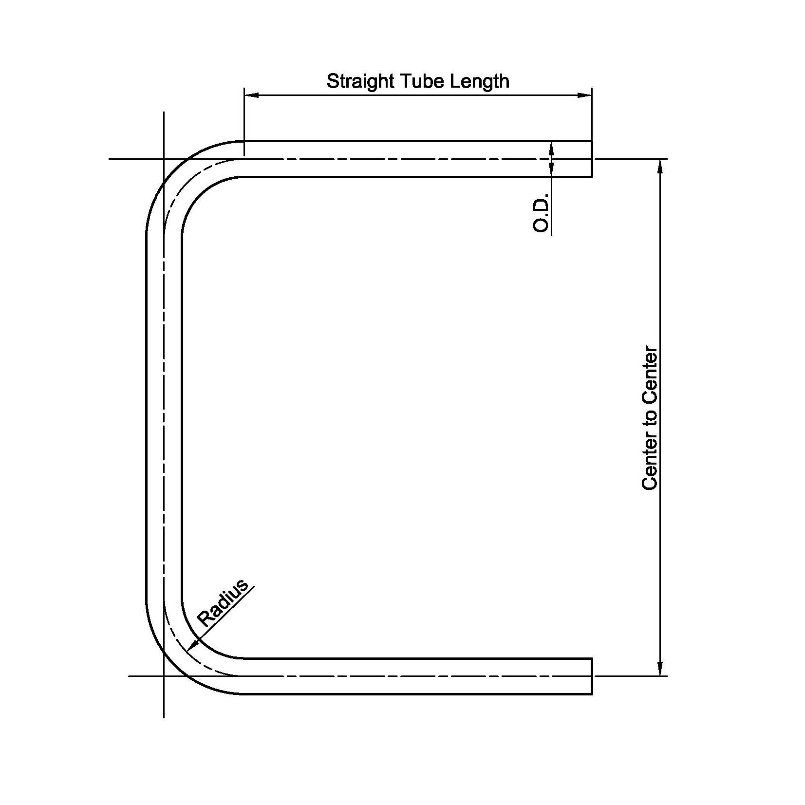 Dimensions of Jumper Pipe with Elbows