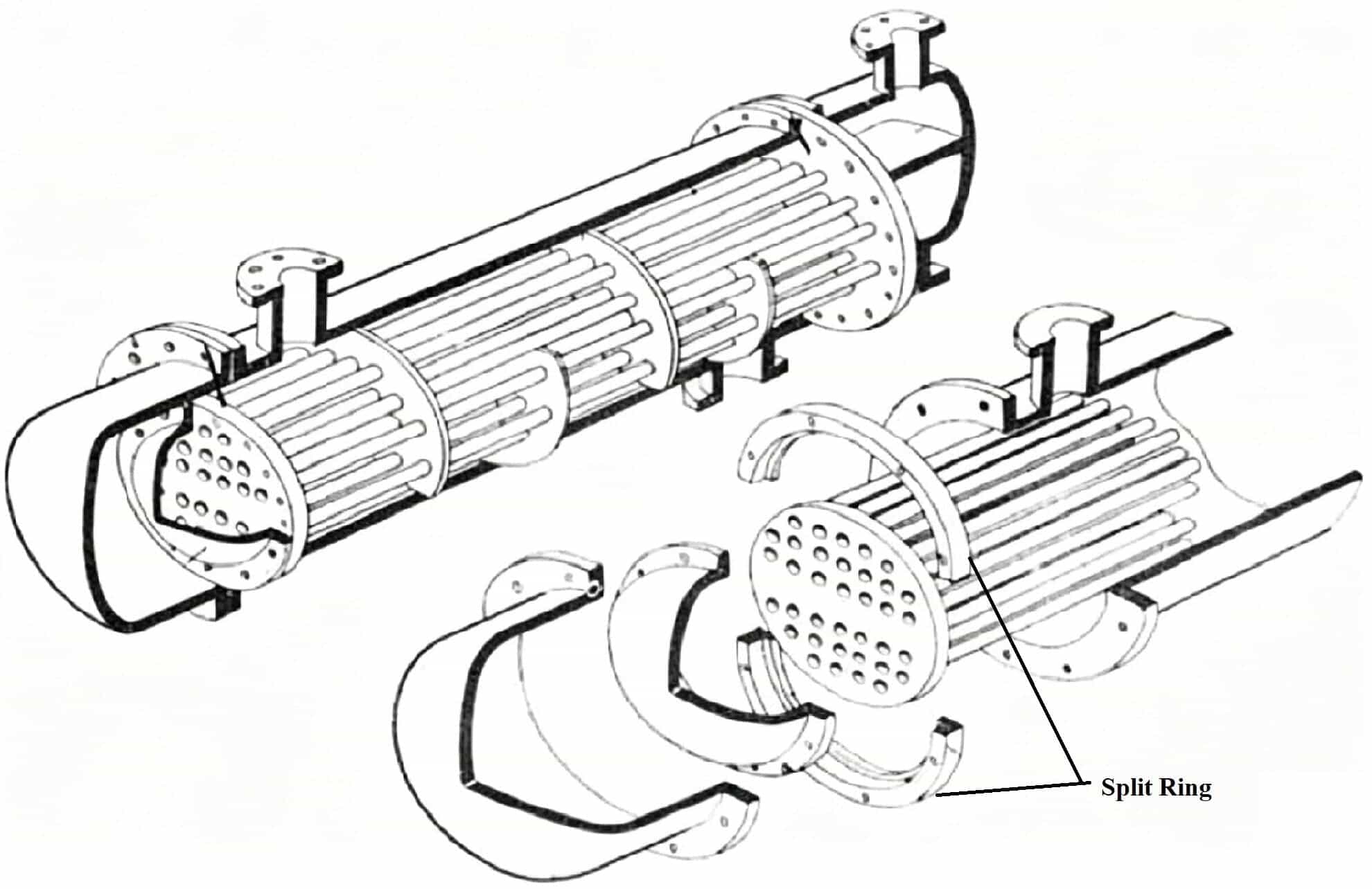 Split Ring for Heat Exchanger