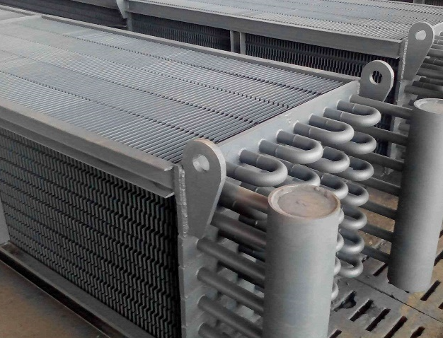 Boiler economizer installation view