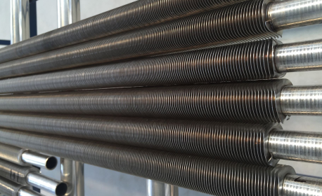 Laser welded finned tube